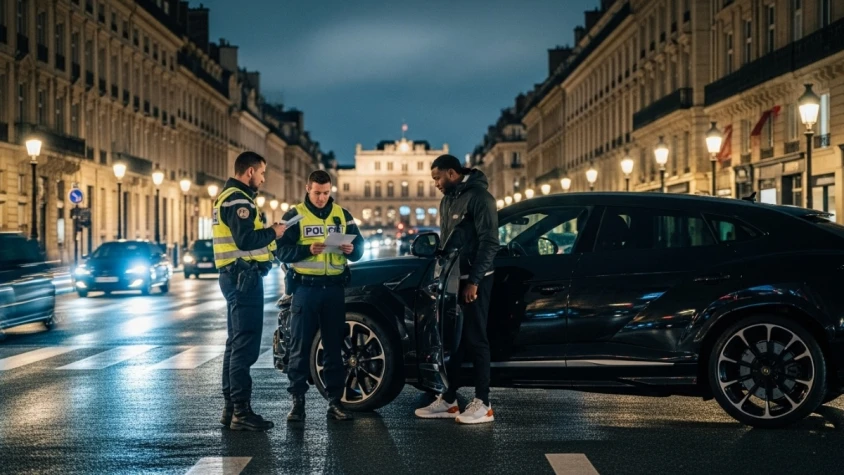 Isaak Touré Stopped in Lamborghini Urus with Invalid Driving License